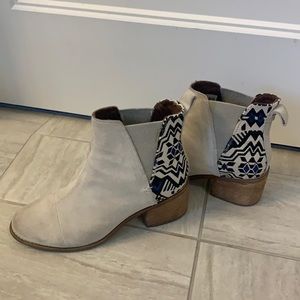 Cream Colored Booties by TOMS